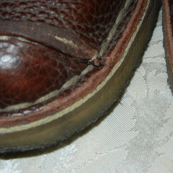 CLARKS BROWN PEBBLED LEATHER MENS DRESS SHOES SIZE 12 main image 10